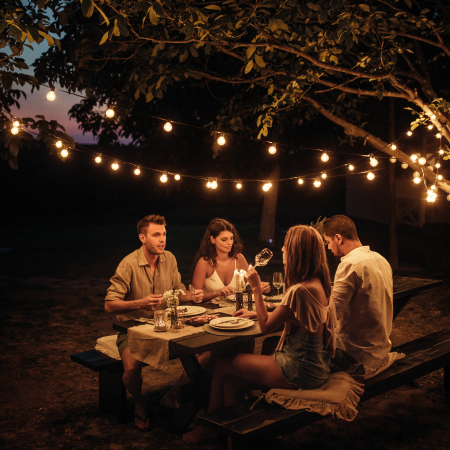 Șir de lumini inteligente - LED RGB 25 db - 17,5 m - bluetooth, 100-240V, 7W [5]