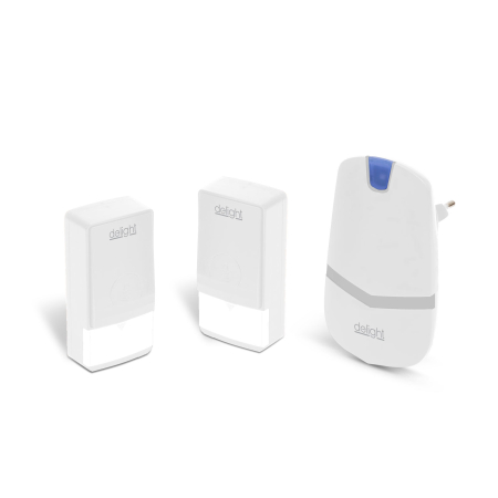 Sonerii fără fir - Sonerie digitala fara fir si fara baterie, cu 2 unitati de exterior - Kinetic,