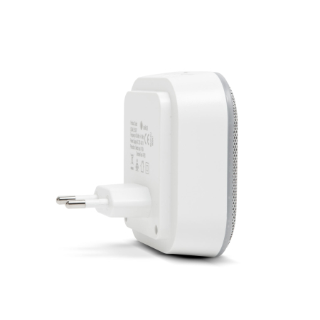 Sonerie wireless 2 in 1 si lumina de noapte - Kinetic - cu receptor dublu - alb [2]