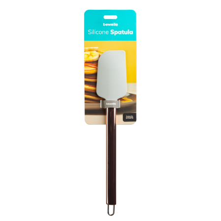 Articole pentru casă - Spatulă din silicon cu maner din inox - gri - 29 x 5,2 x 1 cm