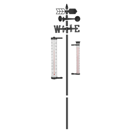 Stație meteo de grădină - termometru, pluviometru, anemometru - 145 cm [3]