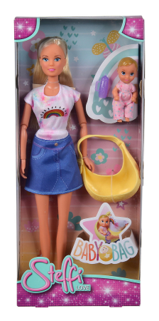 Păpuși și accesorii - STEFFI LOVE PAPUSA STEFFI CU PORT BEBE