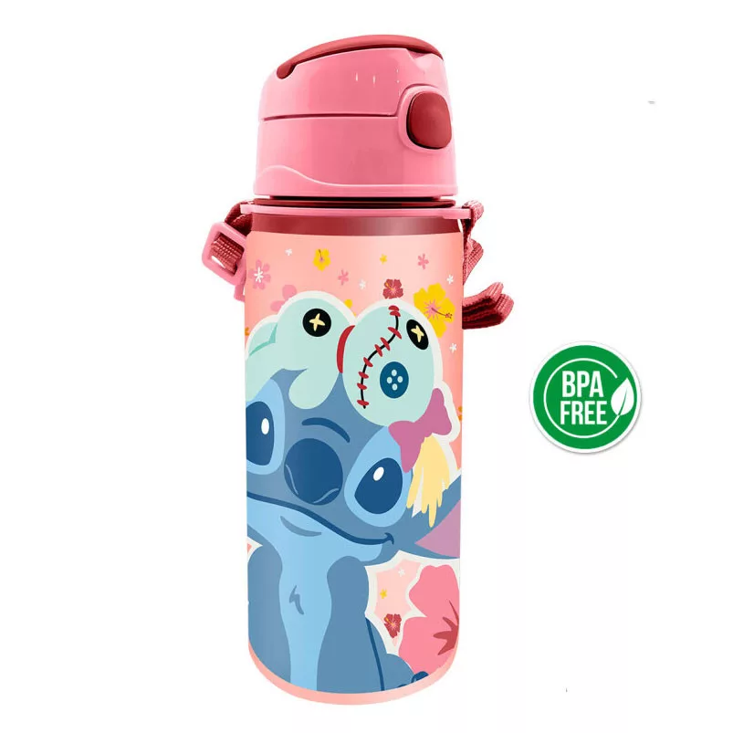 Universul personajelor preferate - Sticlă de aluminiu cu carabină Stitch, 600 ml
