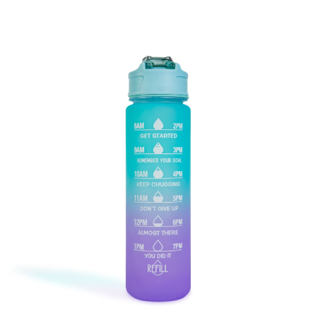 Sticlă sport – 750 ml – opacă – degrade albastru-mov [7]