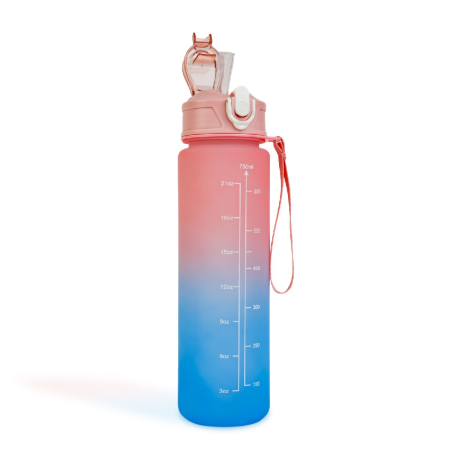 Sticlă sport – 750 ml – opacă – degrade albastru-mov [5]