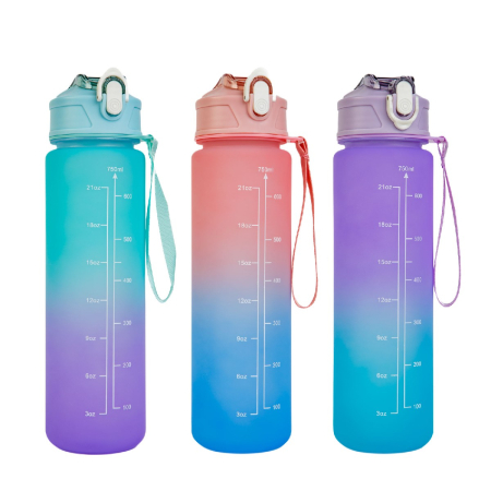 Sticlă sport – 750 ml – opacă – degrade albastru-mov [2]