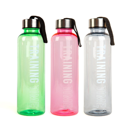 Sticlă sport – plastic transparent – 550 ml – 3 culori [1]