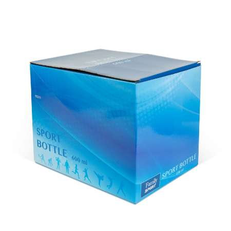 Sticlă sport – plastic transparent – 600 ml – 3 culori [2]