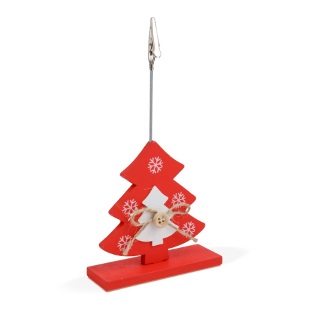 Produse de Crăciun - Suport card pentru locuri cu cleme - brad - 8,5 x 12 cm