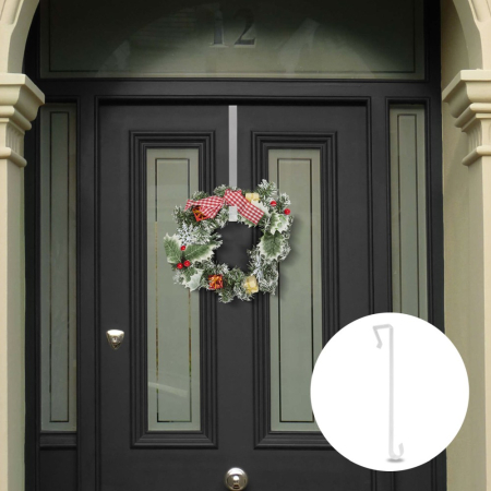 Produse de Crăciun - Suport decor uși - 35 cm - plastic - transparent