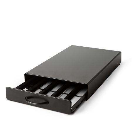 Suport metalic pentru capsule de cafea - pentru 50 capsule Nespresso - 365 x 214 x 60 mm - negru mat [2]