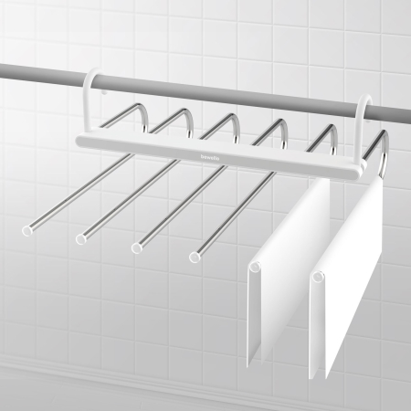 Articole pentru casă - Suport pentru prosoape / cuier pentru cămară - metal - 6 umerase
