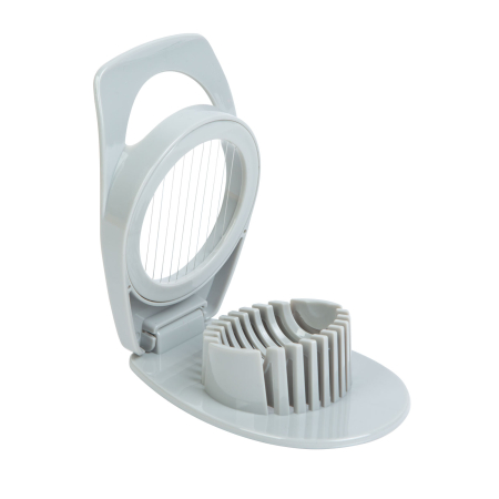 Tăietor de ouă - plastic - gri - 13 x 8,4 x 3,8 cm [2]