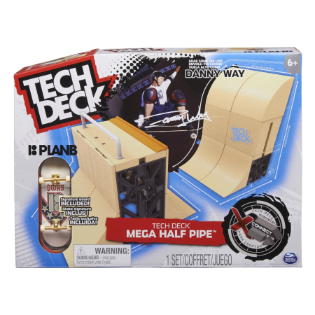 Mașinuțe, Motociclete, Elicoptere, Avioane - TECH DECK RAMPA MEGA HALF PIPE