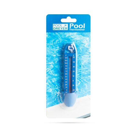 Termometru pentru piscină - 17 x 4,5 cm - albastru [1]