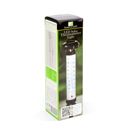 Termometru solar de gradină - LED alb rece - 6,3 x 44,5 cm [3]