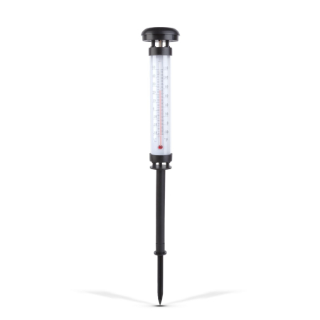 Articole pentru casă - Termometru solar de gradină - LED alb rece - 6,3 x 44,5 cm