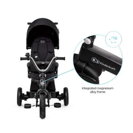 TRICICLETA KINDERKRAFT EASYTWIST, BLACK [10]