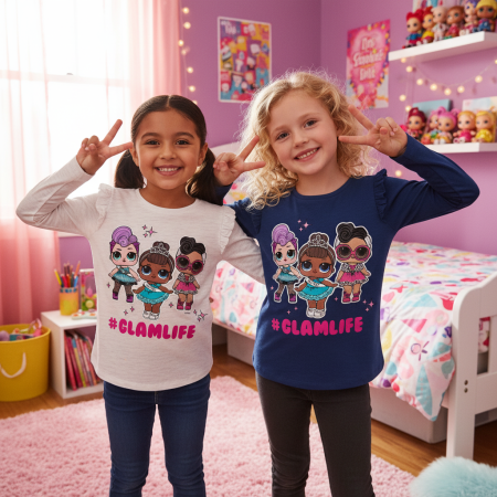 LOL Surprise - Tricou cu mânecă lungă pentru copii LOL Surprise
