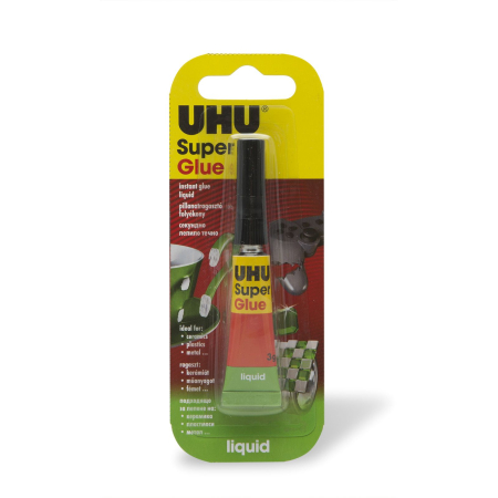 Consumabile - UHU Super Glue adeziv instant lichid, 3g