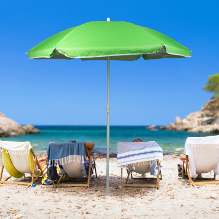 Produse de plajă - Umbrelă de soare mare - 155 x 135 cm - verde