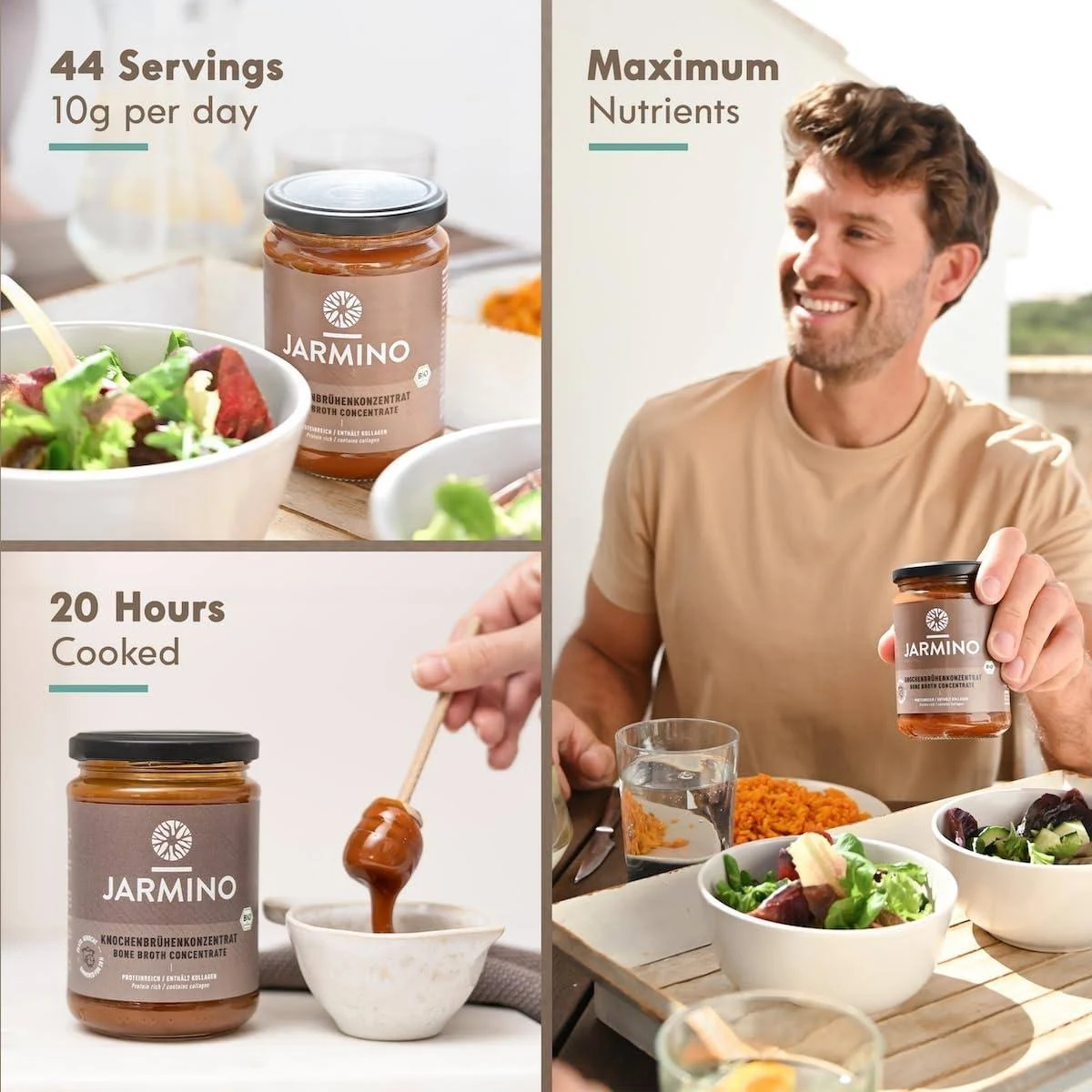 Supa bio concentrata din oase de vita, 440g Jarmino [1]