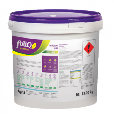 Fertilizanți - Ingrasamant foliar Foliq Makro 21, 10 litri, Agrii