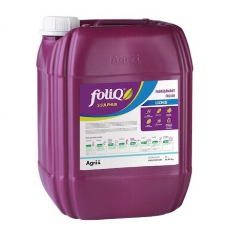 Fertilizanți - Ingrasamant foliar Foliq Sulphur, 20 litri, Agrii