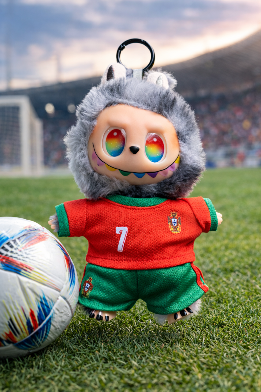 FAYOLA™ Jucărie de pluș tip Labubu breloc – Mascotă Football Style #7 [3]