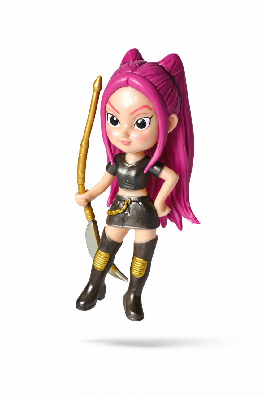 Figurina in cutie - Kpop Demon Hunters Mira Roz costum 10 cm [2]