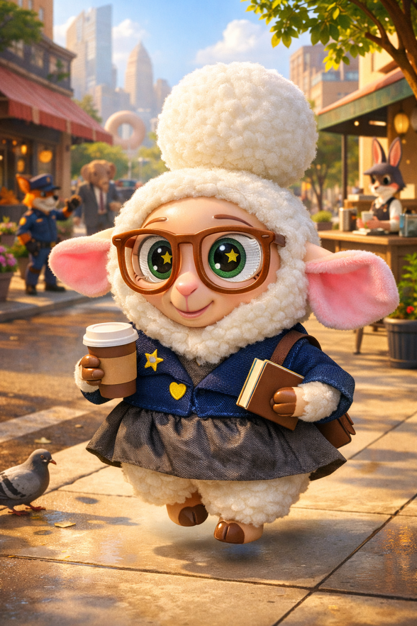 Jucarie de plus - Zootopia - Bellweather - 10 cm [2]