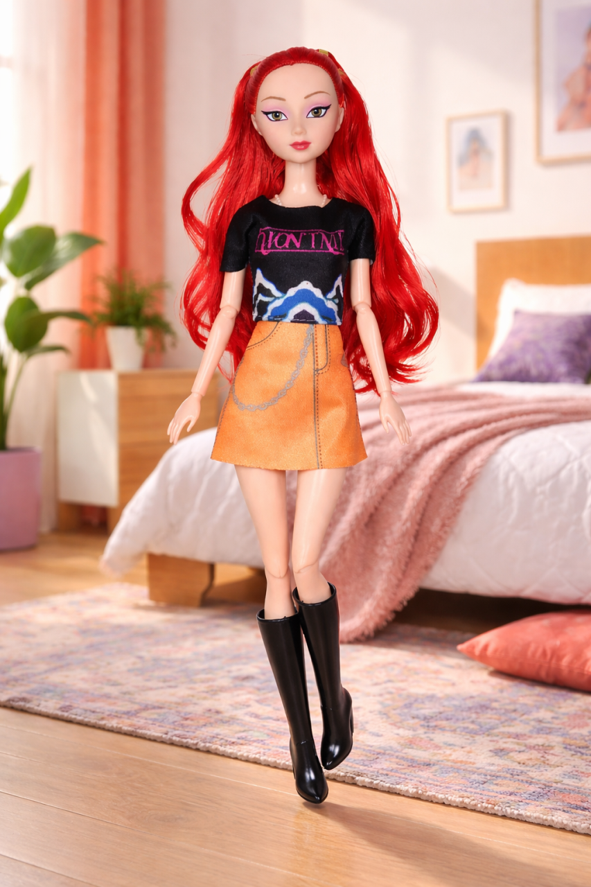 Papusa muzicala 32 cm Kpop Demon Hunters / K-pop Demon Hunters Vanatorii de Demoni - Mira [2]