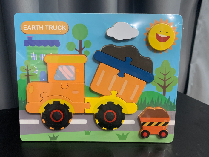 Set 2 Puzzle educative cu vechicule pentru copii [2]