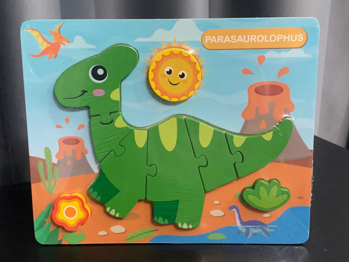 Set 3 Puzzle educative pentru copii cu dinozauri [2]
