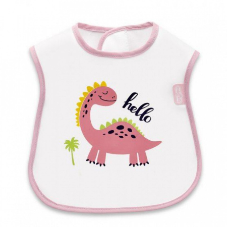Bavete bebelusi - Baveta BabyJem Poly Midi Bib (Culoare: Roz)