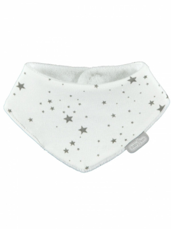 Bavete bebelusi - Baveta cu doua fete tip esarfa BabyJem Scarf (Culoare: Alb)