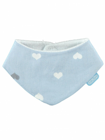 Bavete bebelusi - Baveta cu doua fete tip esarfa BabyJem Scarf (Culoare: Bleu)