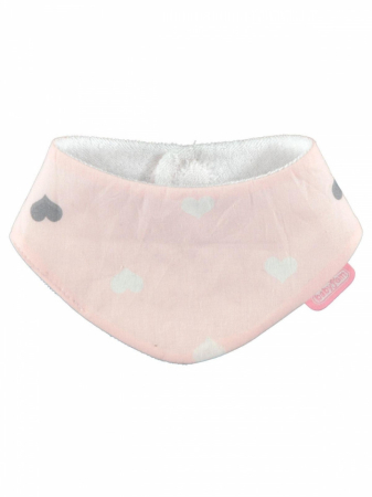 Bavete bebelusi - Baveta cu doua fete tip esarfa BabyJem Scarf (Culoare: Roz)