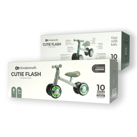 Trotinete | Biciclete - BICICLETA ECHILIBRU CUTIE FLASH, GREEN