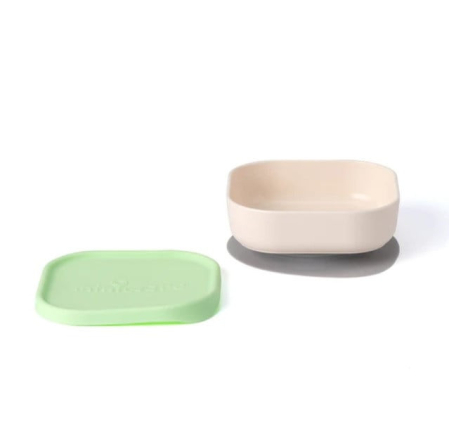 Alte accesorii hranire - Bol pentru hrana bebelusi Miniware Snack Bowl, 100% din materiale naturale biodegradabile, Vanilla/Key Lime