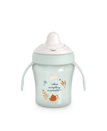 Alte accesorii hranire - Cană antrenament, 200 ml, verde, Wonder, Suavinex