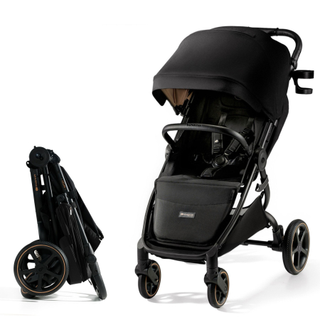 Carucioare - CARUCIOR SPORT, ULTRA COMPACT, KINDERKRAFT MITZY, 0-22 KG, BLACK INK