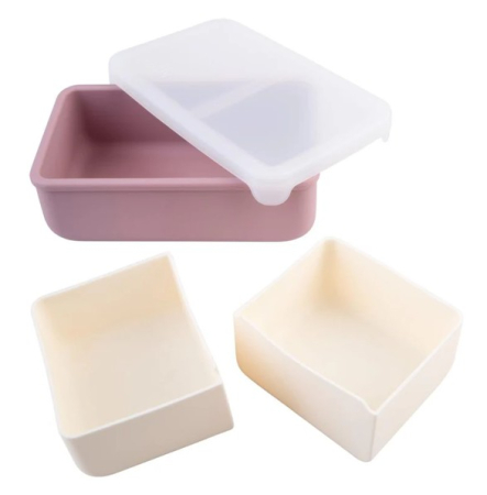 Accesorii hrănire bebe - CUTIE PRANZ BENTO CU COMPARTIMENTE DETASABILE, MELII, BLUSH BERRY