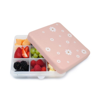 Accesorii hrănire bebe - CUTIE SNACK 9 COMPARTIMENTE, MELII, DAISY PRINT