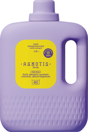 Jucarii dentitie - Detergent hipoalergenic de rufe pentru intreaga familie, Agnotis, 1800 ml