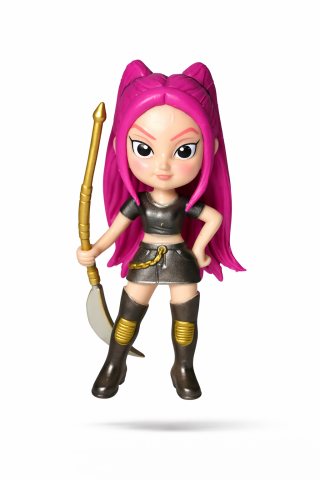 Figurine simpatice - Figurina in cutie - Kpop Demon Hunters Mira Roz costum 10 cm