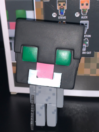 Figurine simpatice - Figurina Minecraft – Tuxedo Cat 332, Figurina Vinyl Colectionabila pentru Gamers si Fani