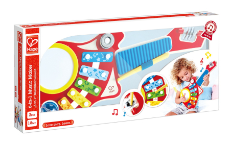 Jucării din lemn - HAPE SET MUZICA 6-IN-1