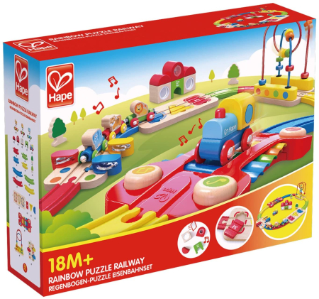 Jucării din lemn - HAPE SINA DE TREN CURCUBEU