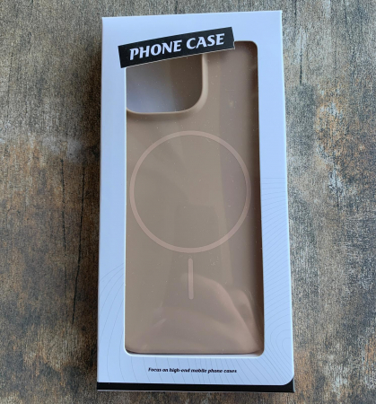 Husa Apple Iphone 16 PRO MAX  cu MagSafe - Silicon, interior catifelat, design Minimalist, Maro cappuccino [6]